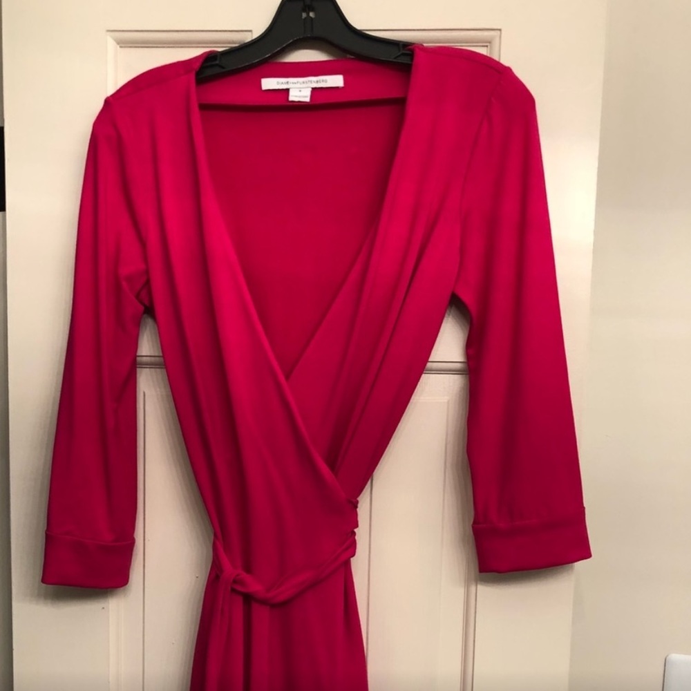 Diane von Furstenburg Mid Length Wrap Dress